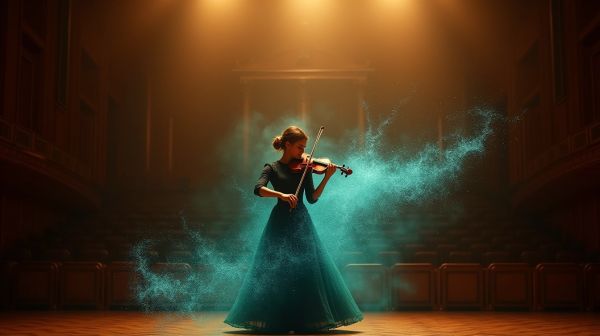 Experience the unexpected magic of a luminous violin show