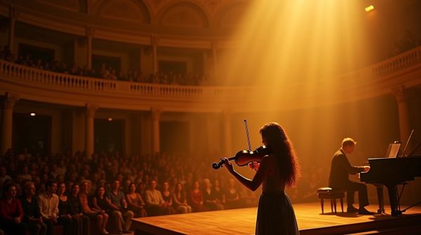 Experience the unexpected magic of a luminous violin show